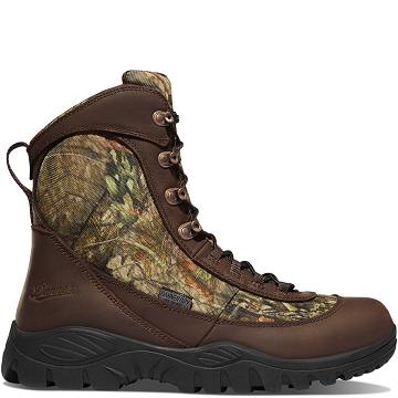Men's Danner Element 8" Break-Up Country 800G Hunting Boots Brown | CA4753KI