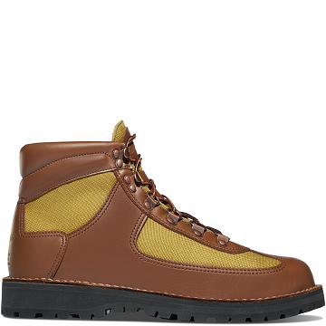 Men's Danner Feather Light Hiking Boots Brown | CA4855PQ