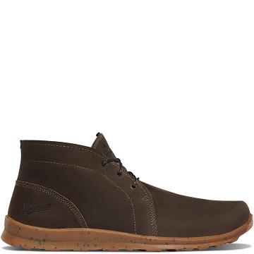 Men's Danner Forest Chukka Work Boots Chocolate | CA4906HK
