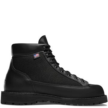 Men's Danner Light Work Boots Black | CA4917TV