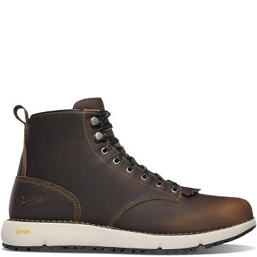 Men's Danner Logger 917 Boots Chocolate | CA4858FM