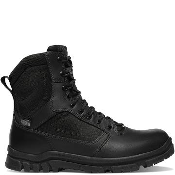 Men's Danner Lookout Side-Zip 8" Tactical Boots Black | CA4652HK