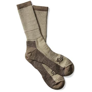 Men's Danner Merino Midweight Hunting Socks Crew Socks Brown | CA4959DN