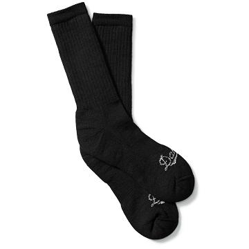 Men's Danner Merino Midweight Uniform Socks Crew Socks Black | CA4950GL