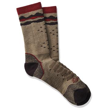 Men's Danner Midweight Trail 2650 Socks Crew Socks Brown | CA4939IS
