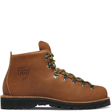 Men's Danner Mountain Light OR State Parks Centennial Work Boots Brown | CA4880PQ