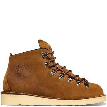 Men's Danner Mountain Light Work Boots Brown | CA4887PQ