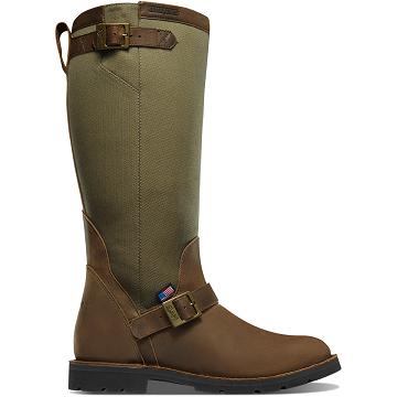 Men's Danner San Angelo Snake Boot 17" Hunting Boots Brown | CA4755HK