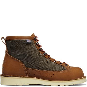 Men's Danner Westslope Work Boots Brown | CA4892TV