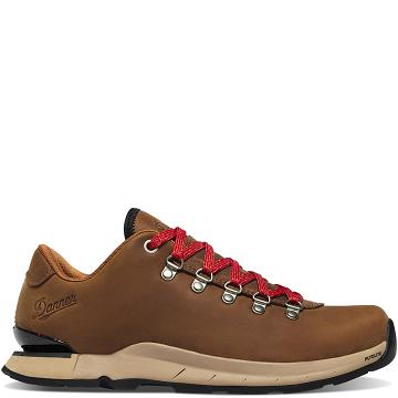 Women's Danner Mountain Overlook Hiking Shoes Brown | CA4377RW