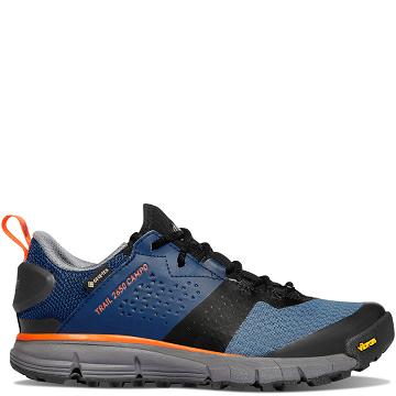 Women's Danner Trail 2650 Campo GTX Hiking Shoes Blue / Orange | CA4395DN