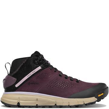 Women's Danner Trail 2650 GTX Mid Hiking Shoes Black / Purple | CA4396SO